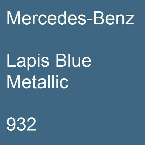 Mercedes-Benz, Lapis Blue Metallic, 932.